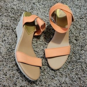 Peach Wedge heels